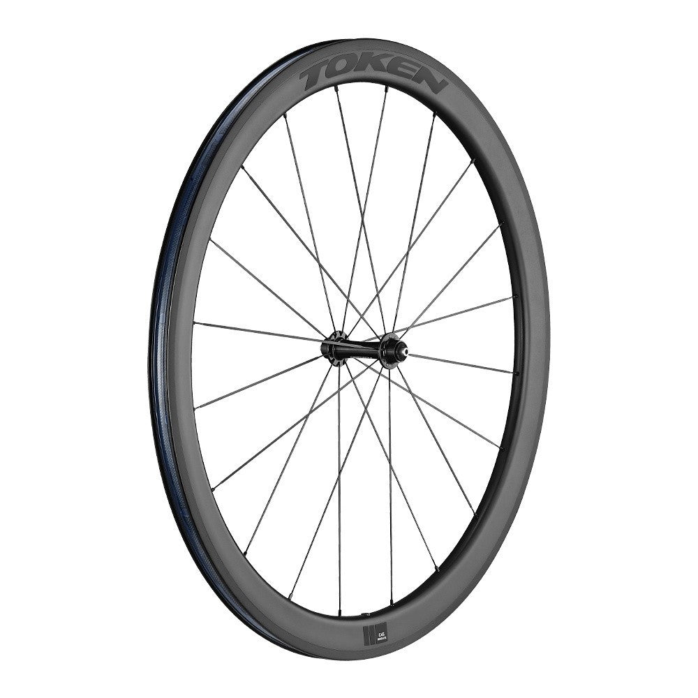 token resolute c45r carbon clincher road wheelset