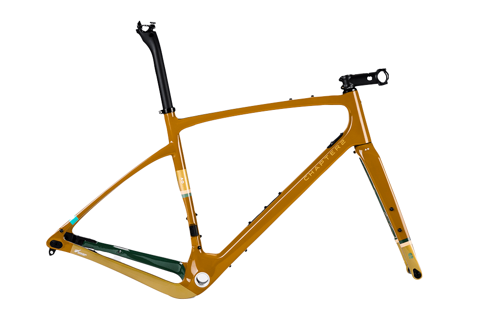 Frameset gravel outlet