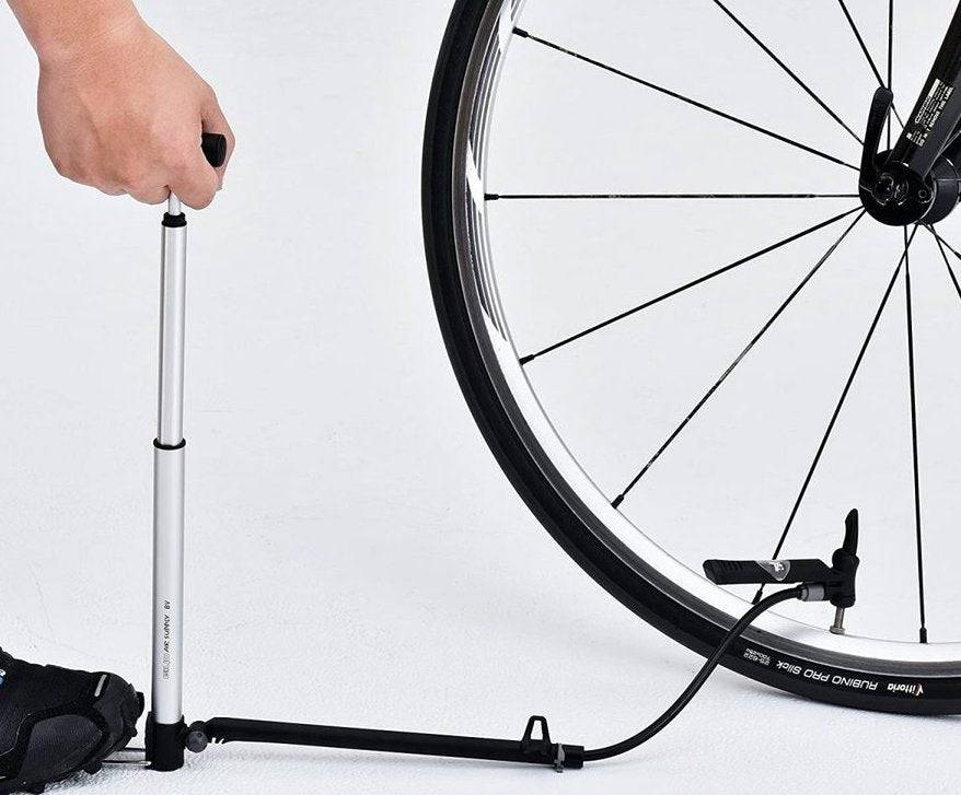 Floor bike best sale pump with gauge