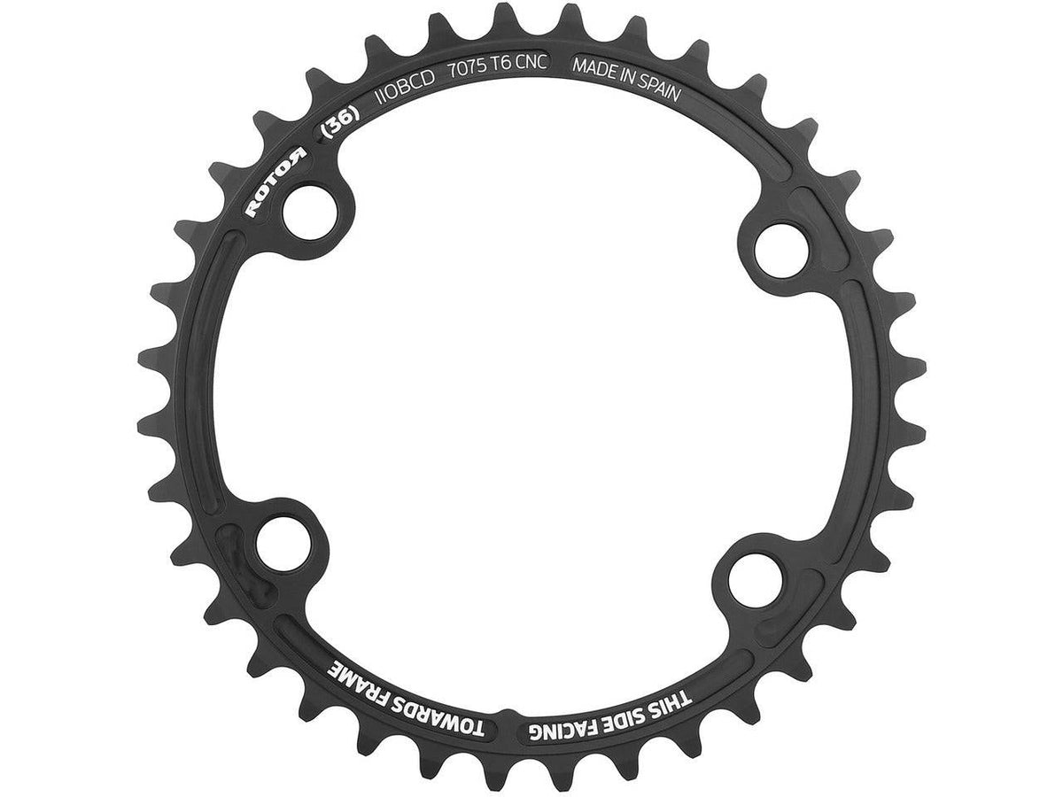 Rotor Chainrings | ALDHU 3D+ / VEGAST, 4-Arm, noQ, 110mm BCD