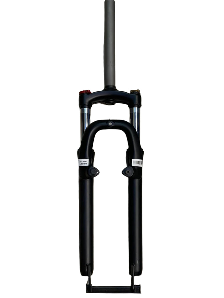 Raleigh MTB Suspension Fork | Steel 27.5" Disc + V-Brake Compatible Threadless, Steel Crown (Preload+Mech.Lockout) - Cycling Boutique