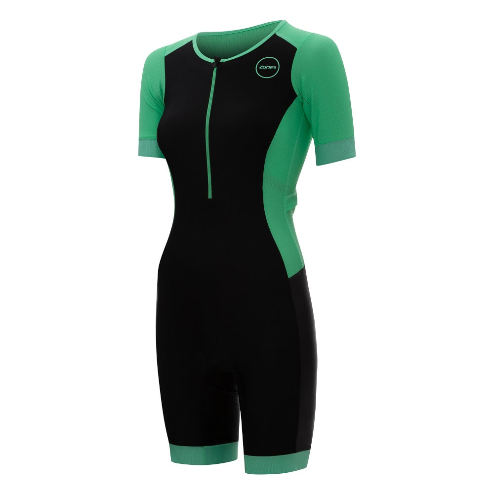 Zone 3 Tri-Suits | Women's Aquaflo Short Sleeve Trisuit - Cycling Boutique