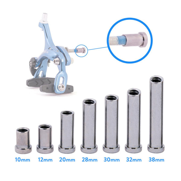 Recessed Road Bike Caliper Brake Fitting Bolts, for Fork, Silver - (Per pc - male or female) - Cycling Boutique
