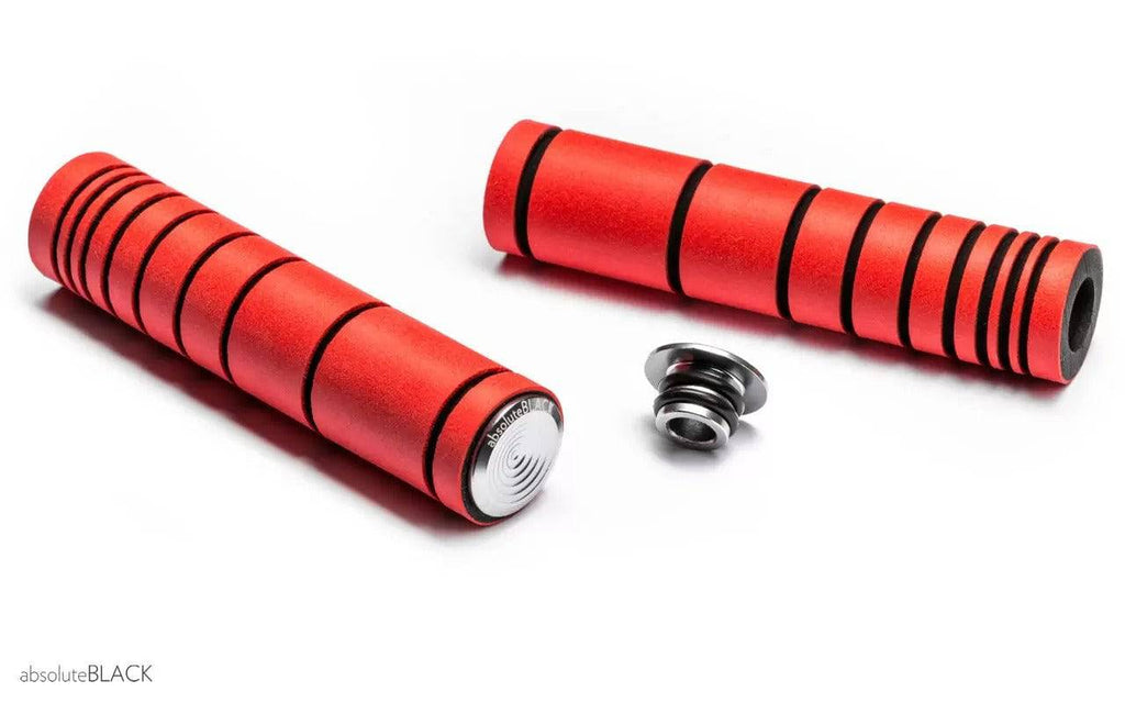 Absolute Black MTB Silicone Grip (With Bar Plugs) - Cycling Boutique