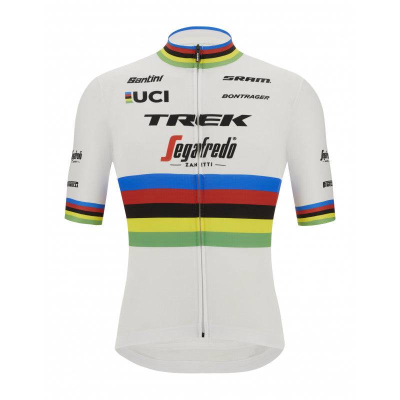 Santini Men's Half Sleeves | Trek-Segafredo World Champion Jersey-Print - Cycling Boutique