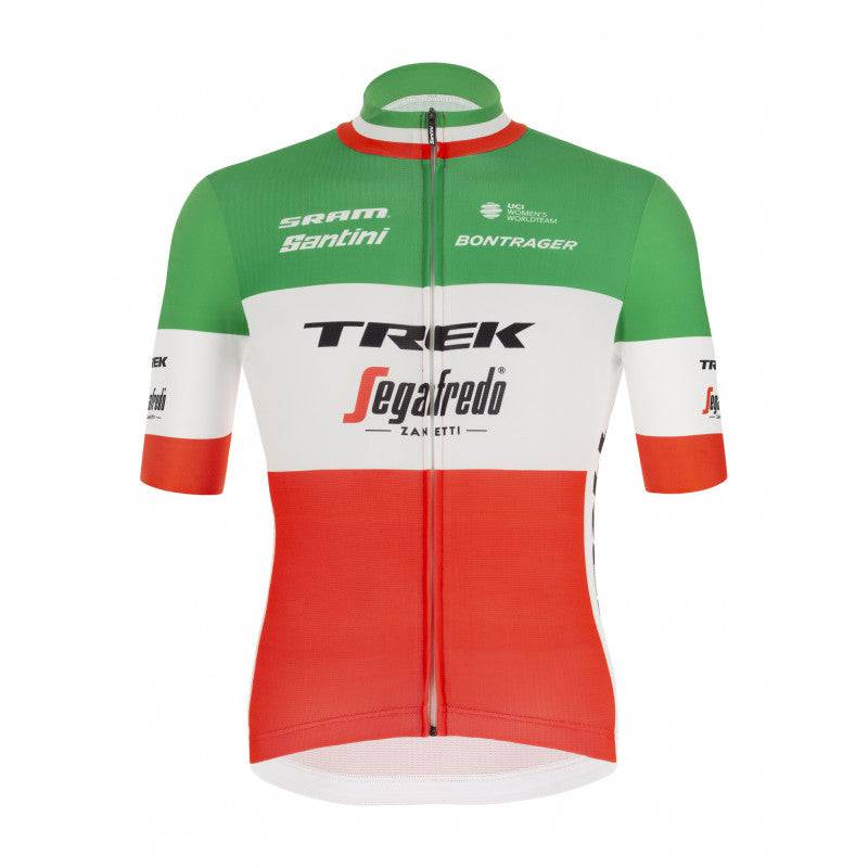 Santini Men's Half Sleeves | Trek-Segafredo Champion Jersey-Print - Cycling Boutique