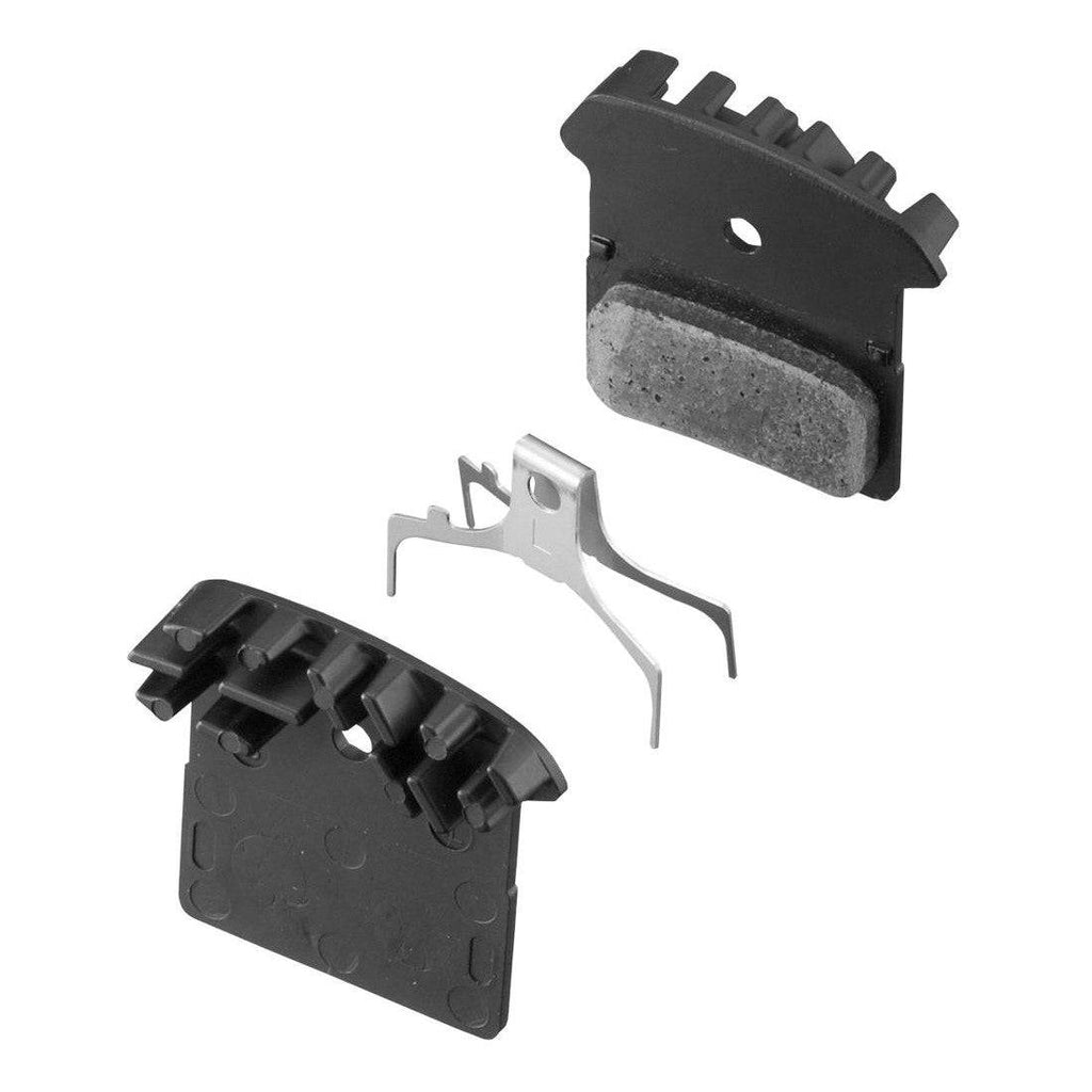 Shimano Disc Brake Pads | Resin Pad F01A w/ Fin & Spring w/ Split Pin - Cycling Boutique