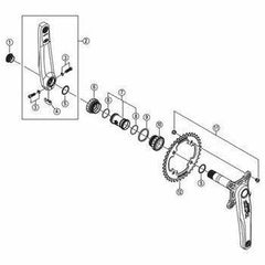 Shimano crank parts cheap