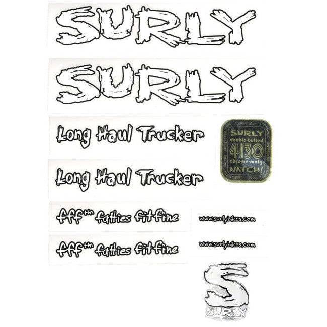 Surly Long Haul Trucker Decal Set, White - Cycling Boutique