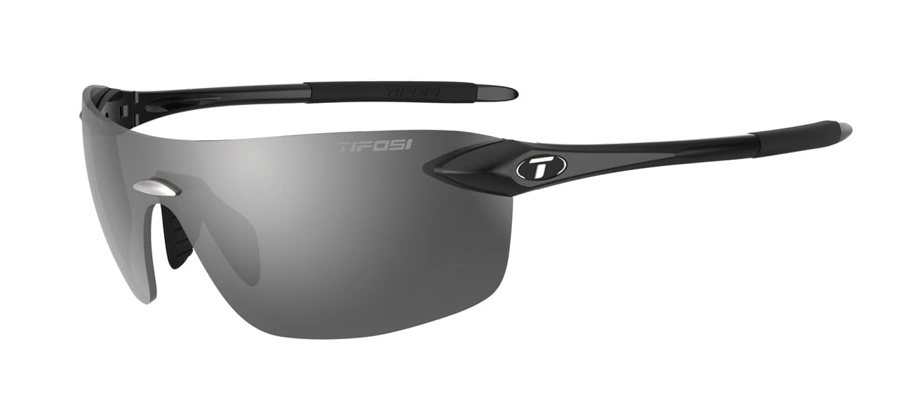 Tifosi Vogel SL Sport Sunglasses - Matte Black Smoke Red