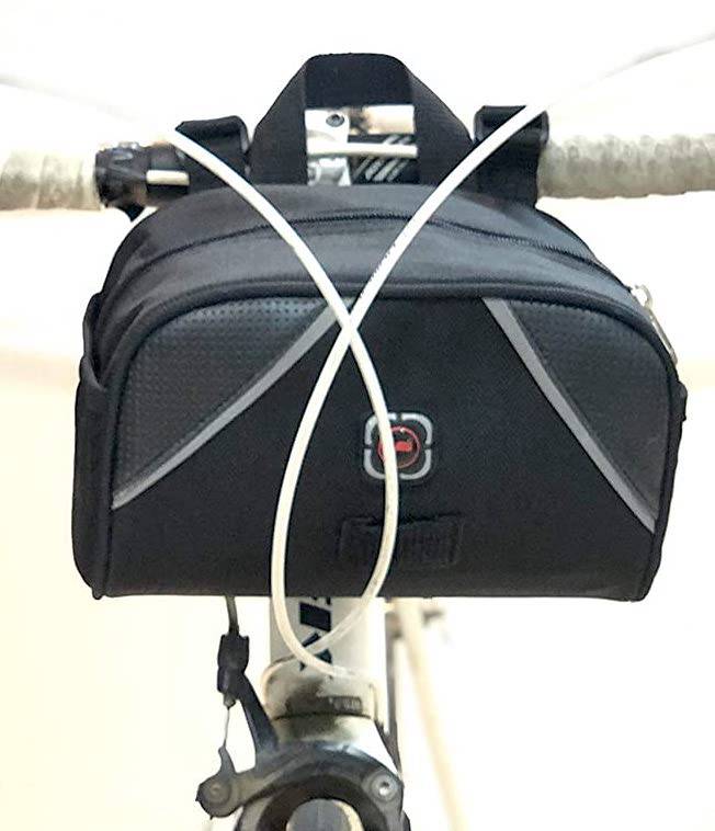 Amazon.com: Giant Loop Zigzag Handlebar Bag, 1.5 Liter Black Windshield  Pouch, Fits Any Motorbike, Dirt Bike & Snow Bike : Automotive